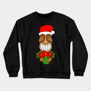 Poinsettia Tiki Crewneck Sweatshirt